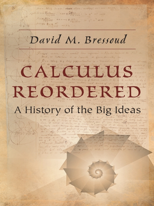 Title details for Calculus Reordered by David M. Bressoud - Available